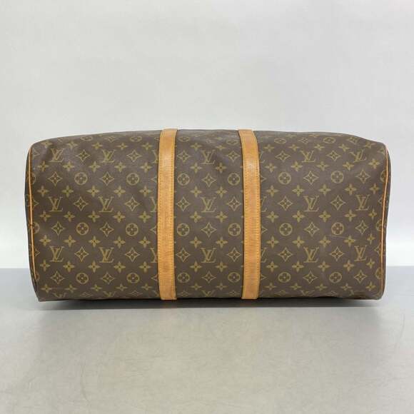 LOUIS VUITTON Brown Monogram Keepall 55 Boston Bag - Picture 3 of 12